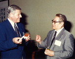 民國80年5月8日-國際圖書館聯盟主席Dr.Hans, Peper Geh訪館留影。