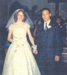 李華偉博士1959年3月14日與夫人Mary結婚照。