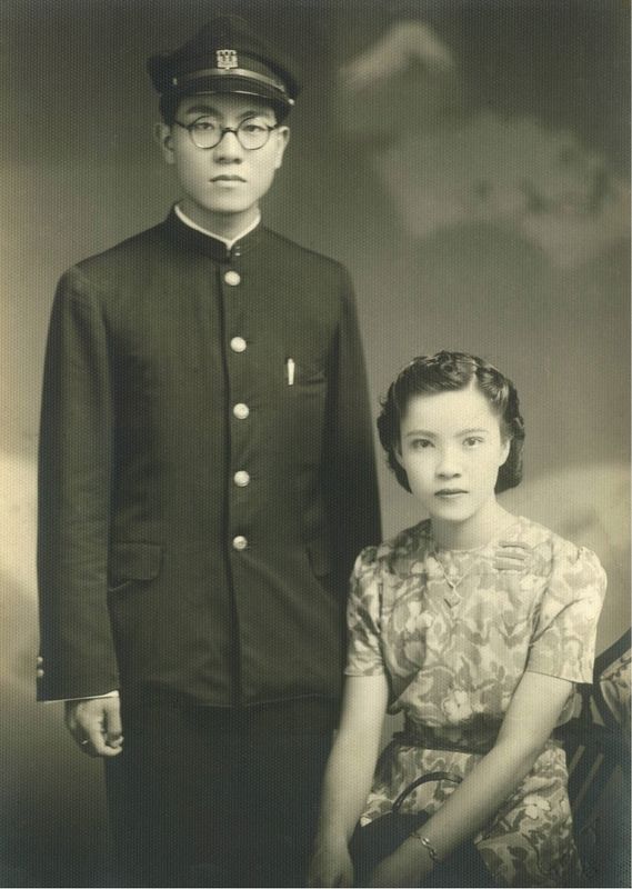 王育霖與陳仙槎訂婚-攝於昭和16年(1941)年8月26日