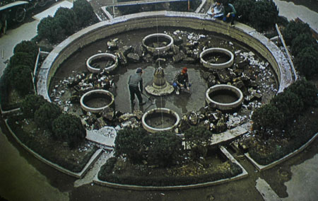 國立臺灣師範大學時期的噴泉造景進行施工改建